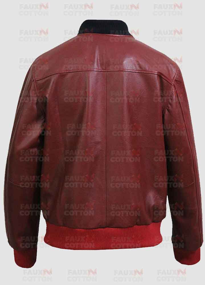 Jamie Foxx Red Leather Jacket